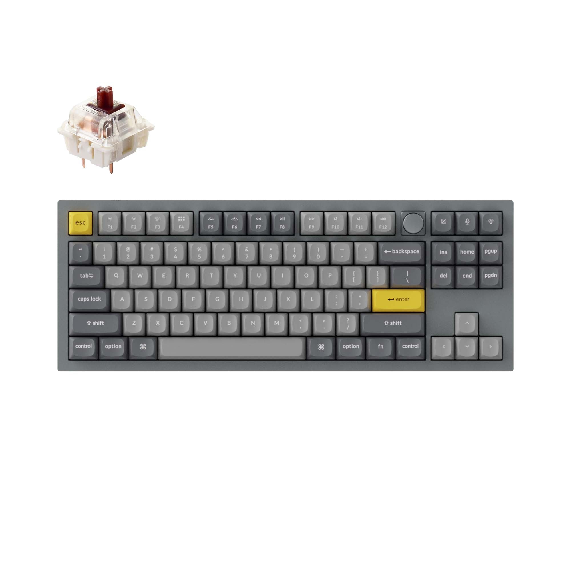 Keychron Q3 QMK カスタム メカニカル キーボード（US ANSI 配列）
