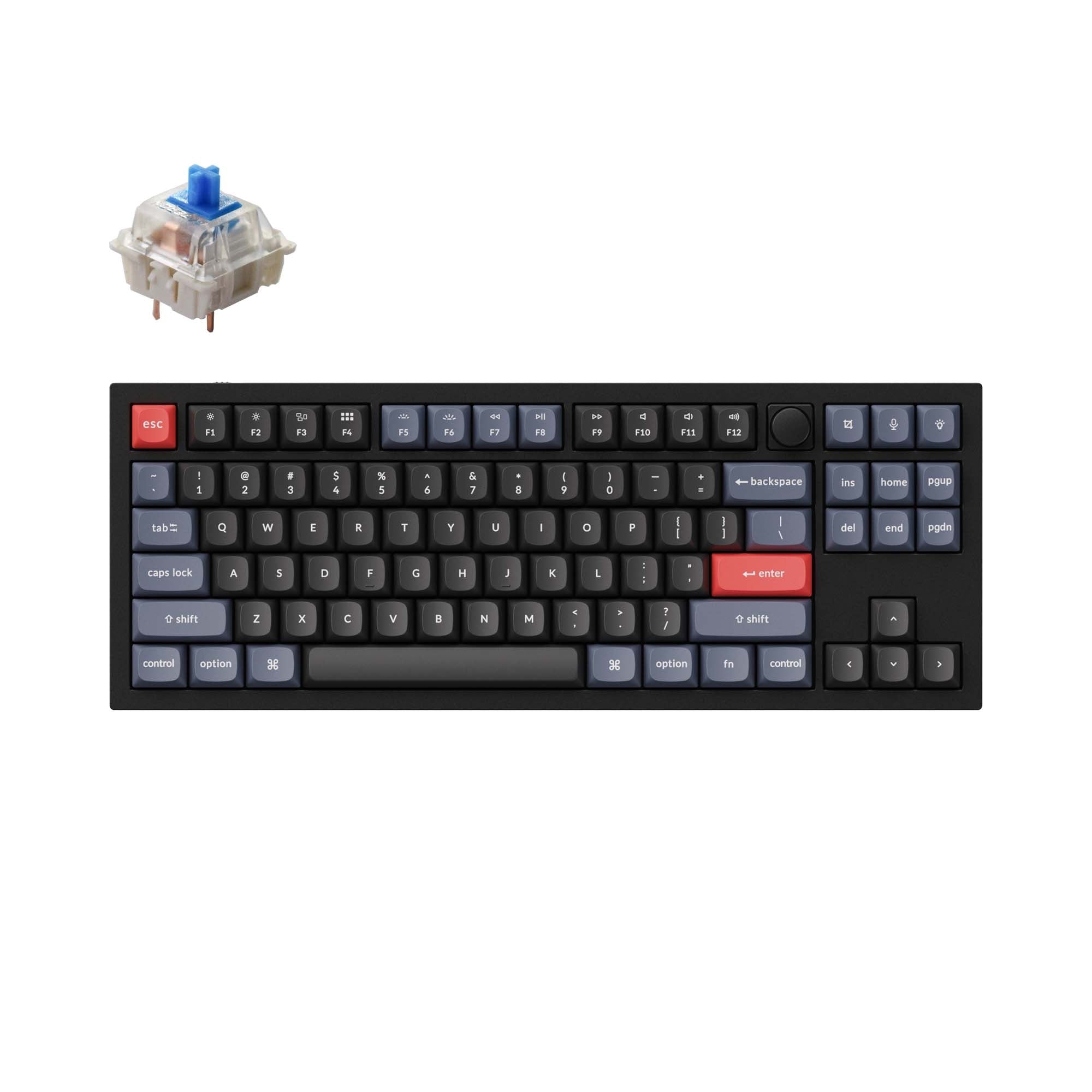 Keychron-Q3-tkl-qmk-custom-mechanical-keyboard-knob-version-black-blue-B