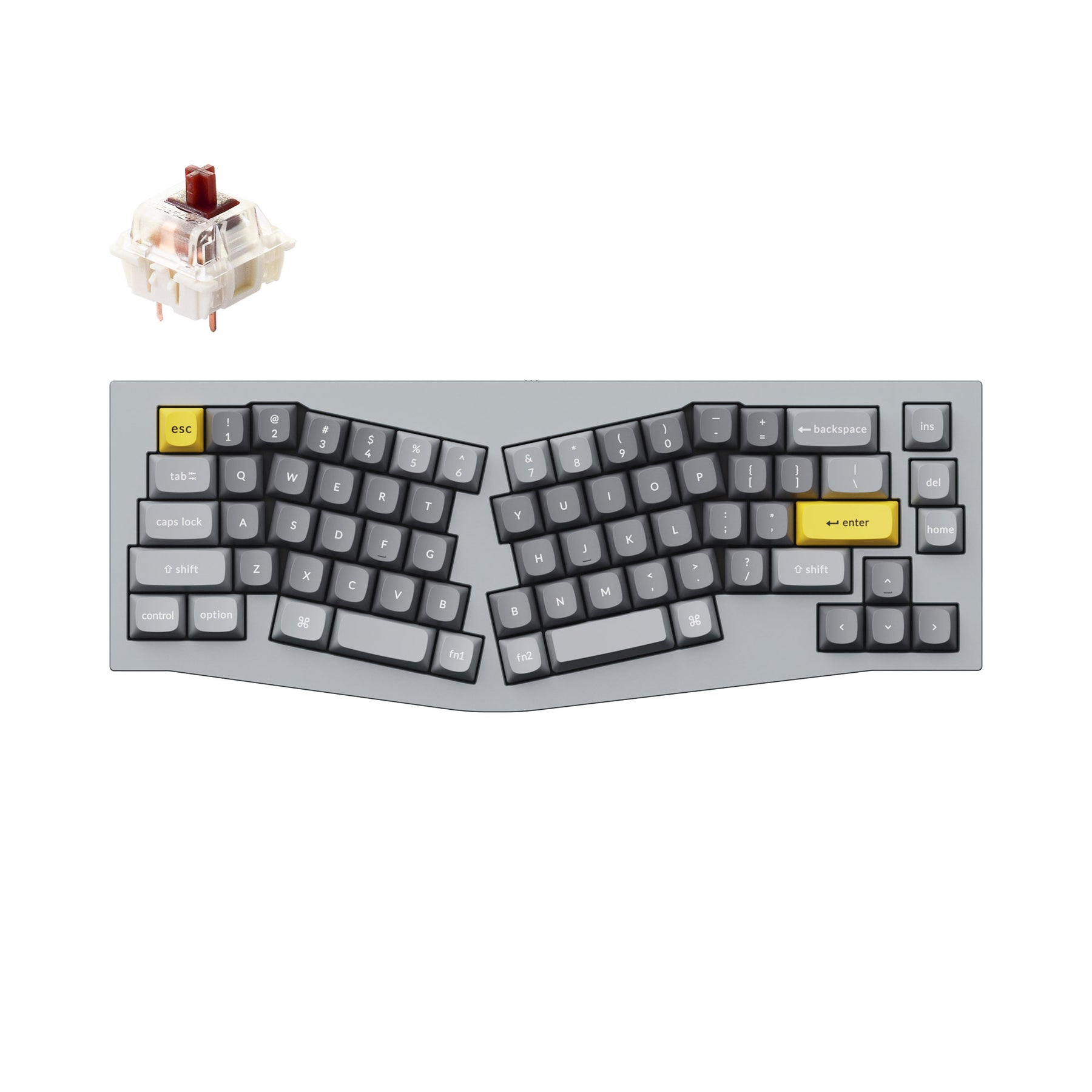 Keychron Q8 (アリスレイアウト）QMKカスタムメカニカルキーボード