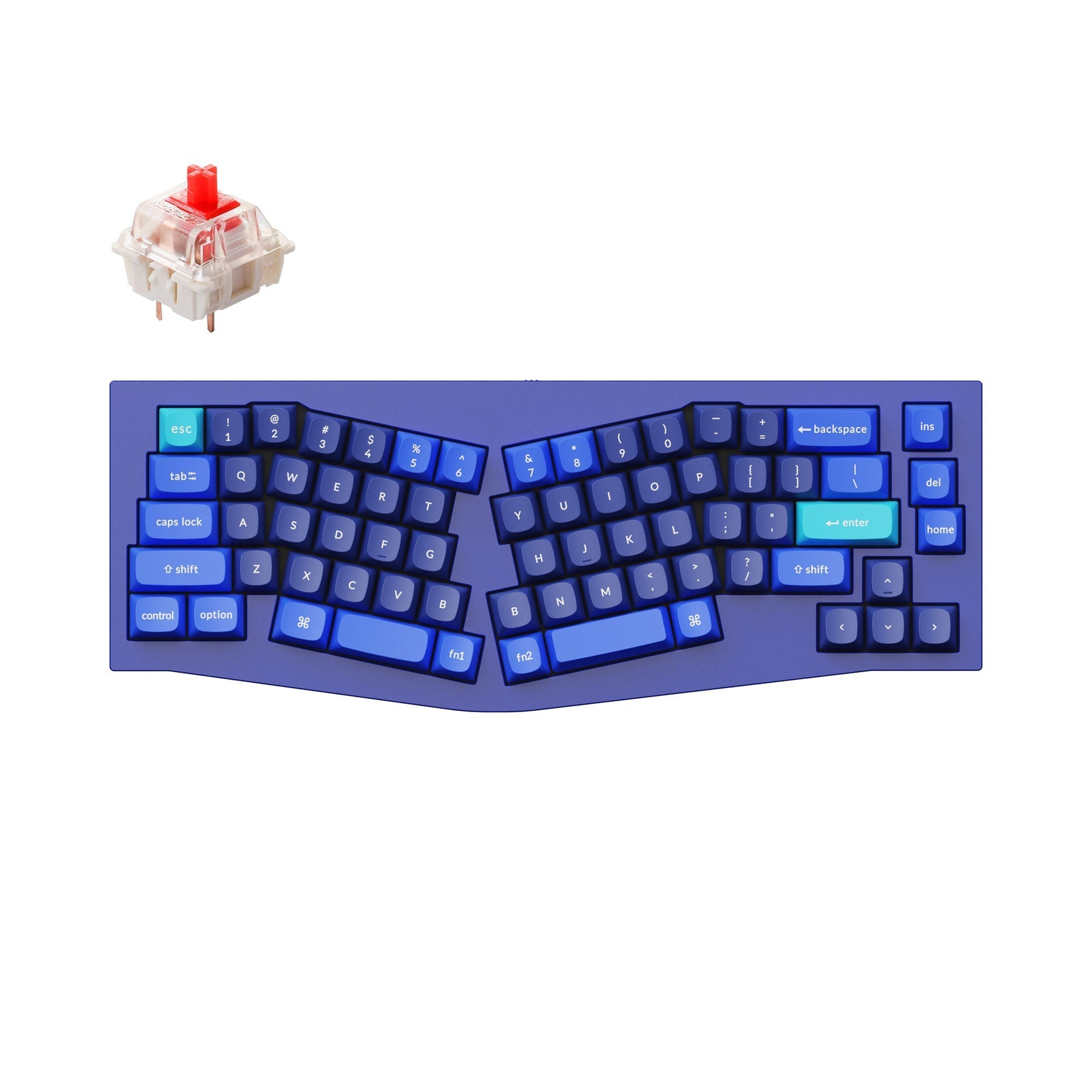 Keychron Q8 (アリスレイアウト）QMKカスタムメカニカルキーボード