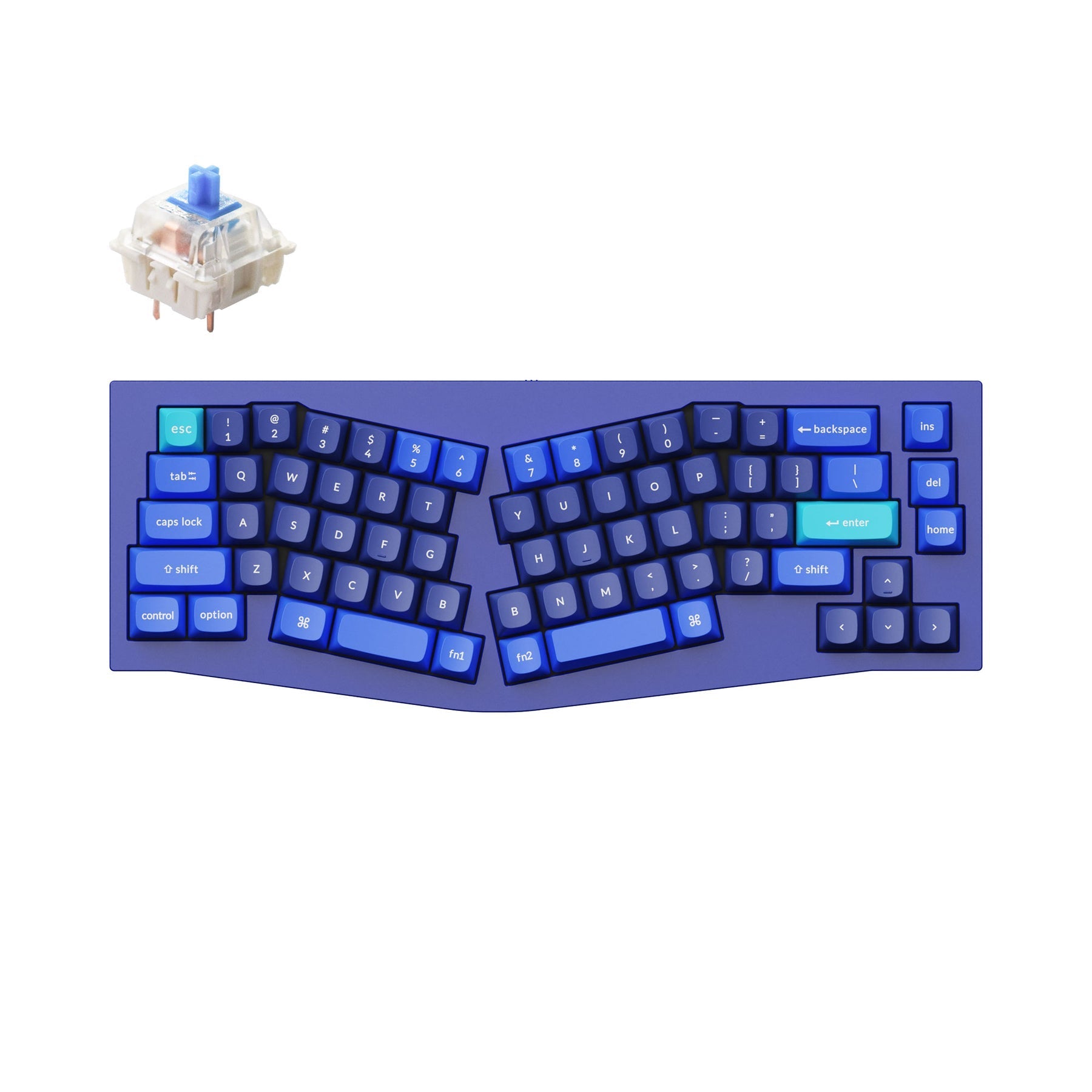 Keychron Q8 (アリスレイアウト）QMKカスタムメカニカルキーボード