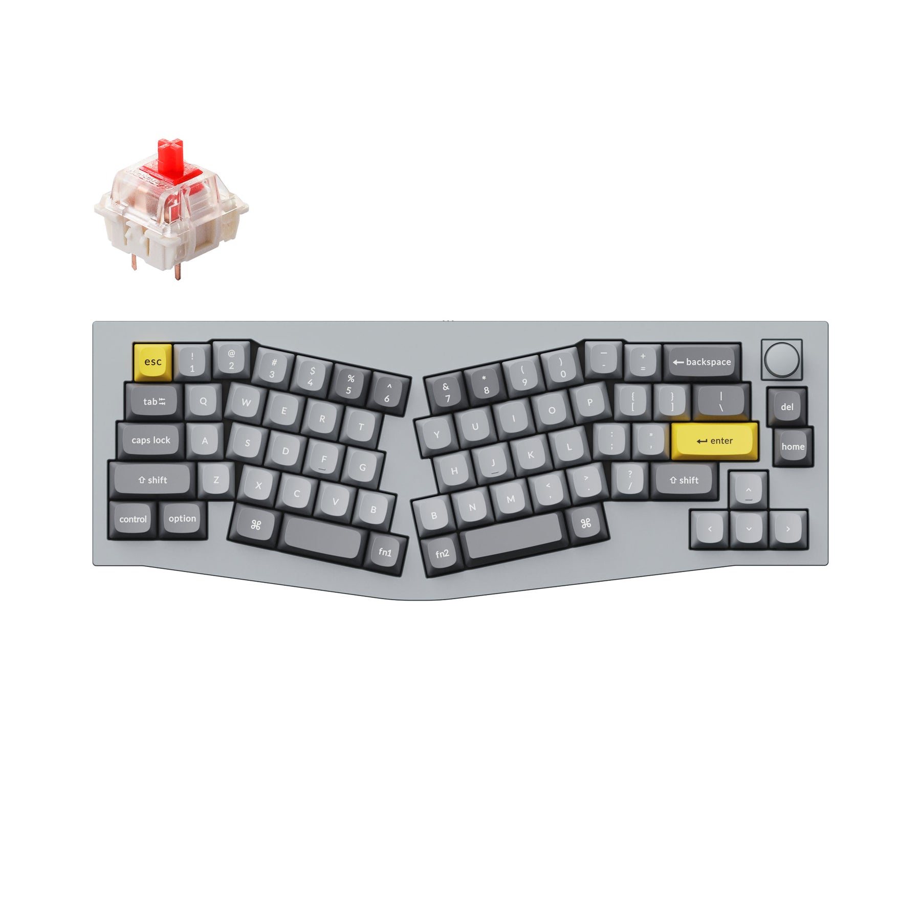 Keychron Q8 (アリスレイアウト）QMKカスタムメカニカルキーボード