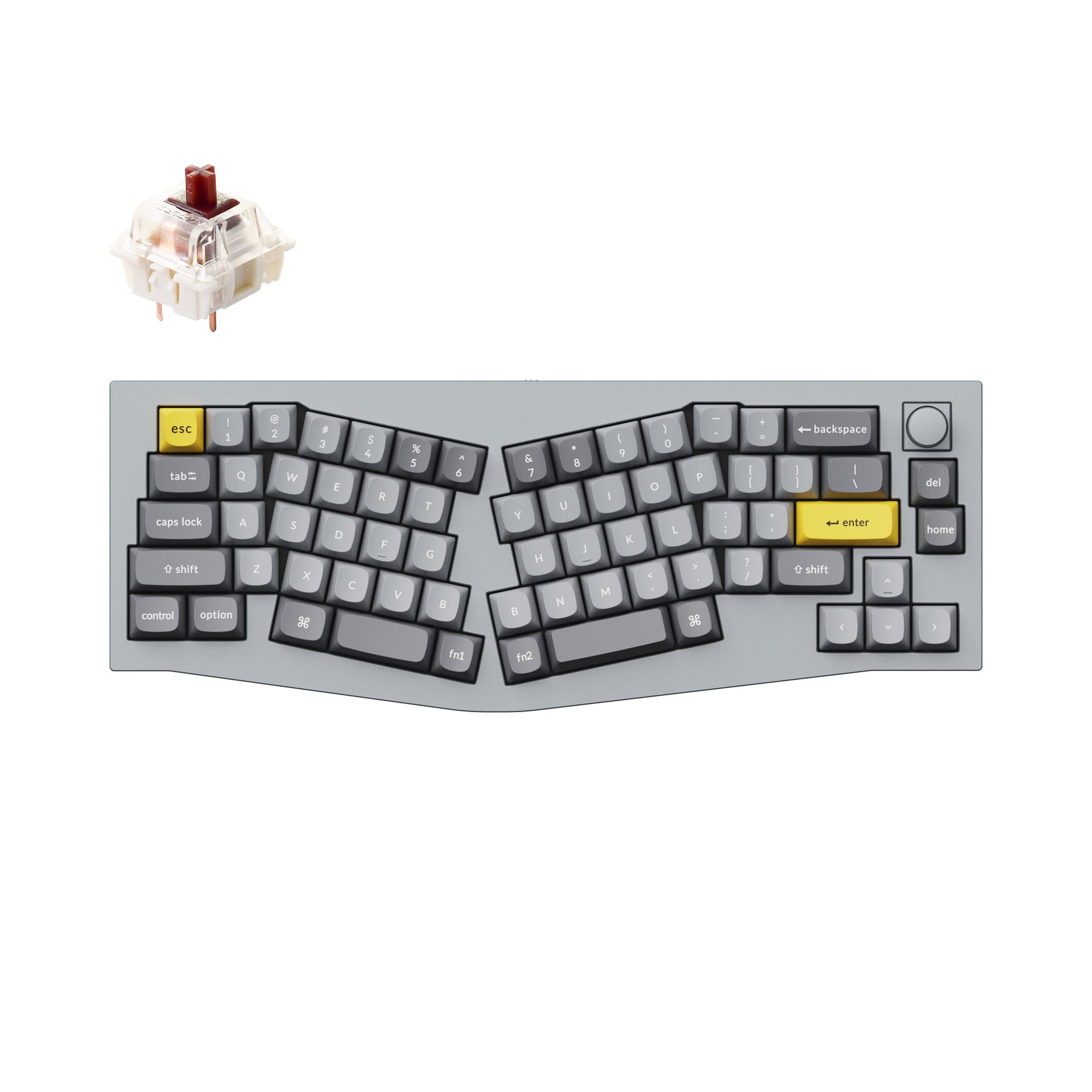 Keychron Q8 (アリスレイアウト）QMKカスタムメカニカルキーボード