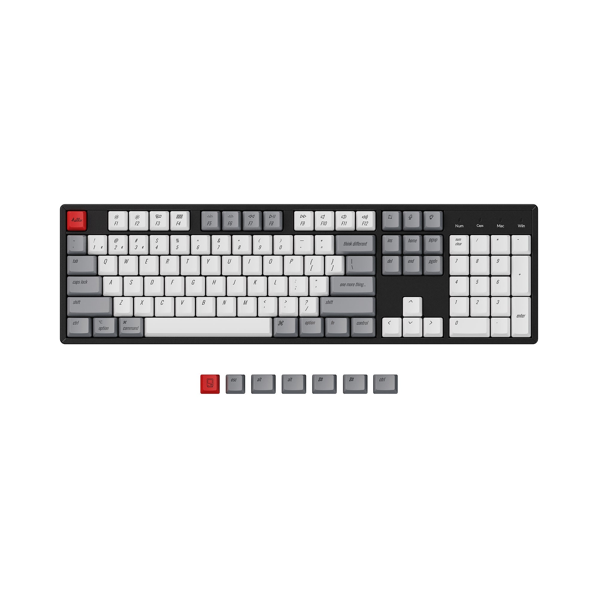 在庫あ新品Keychron K2 PBTキーキャップ キーボード